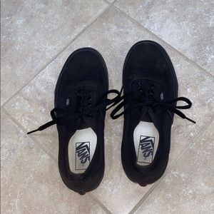 black low top vans